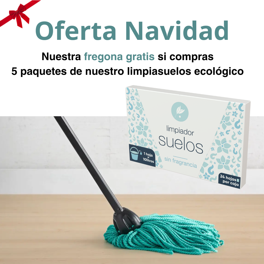 Fregona EVERSEA gratis con 5 paquetes de limpiador de suelos